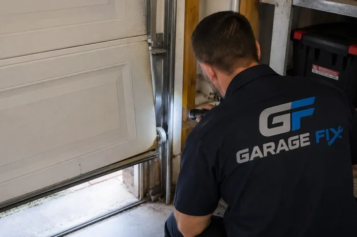 Off-track door repair Asheville NC