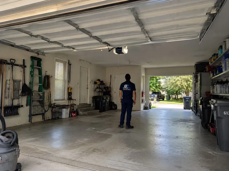 Garage door opener installation