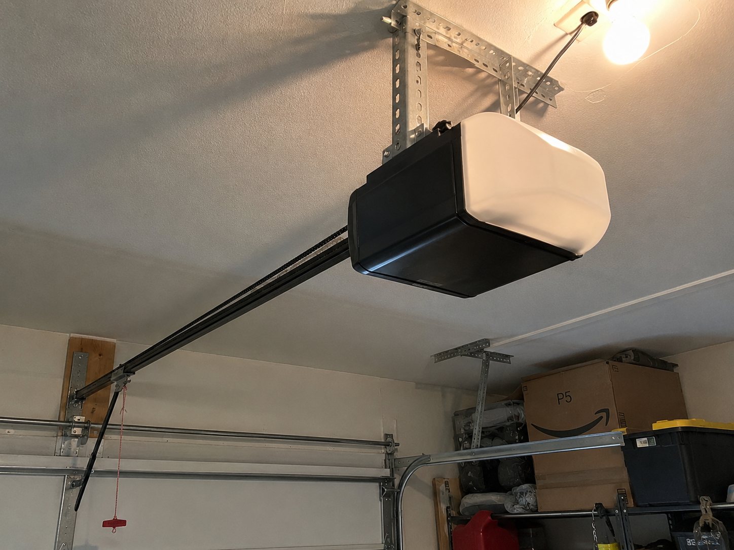 Repaired garage door