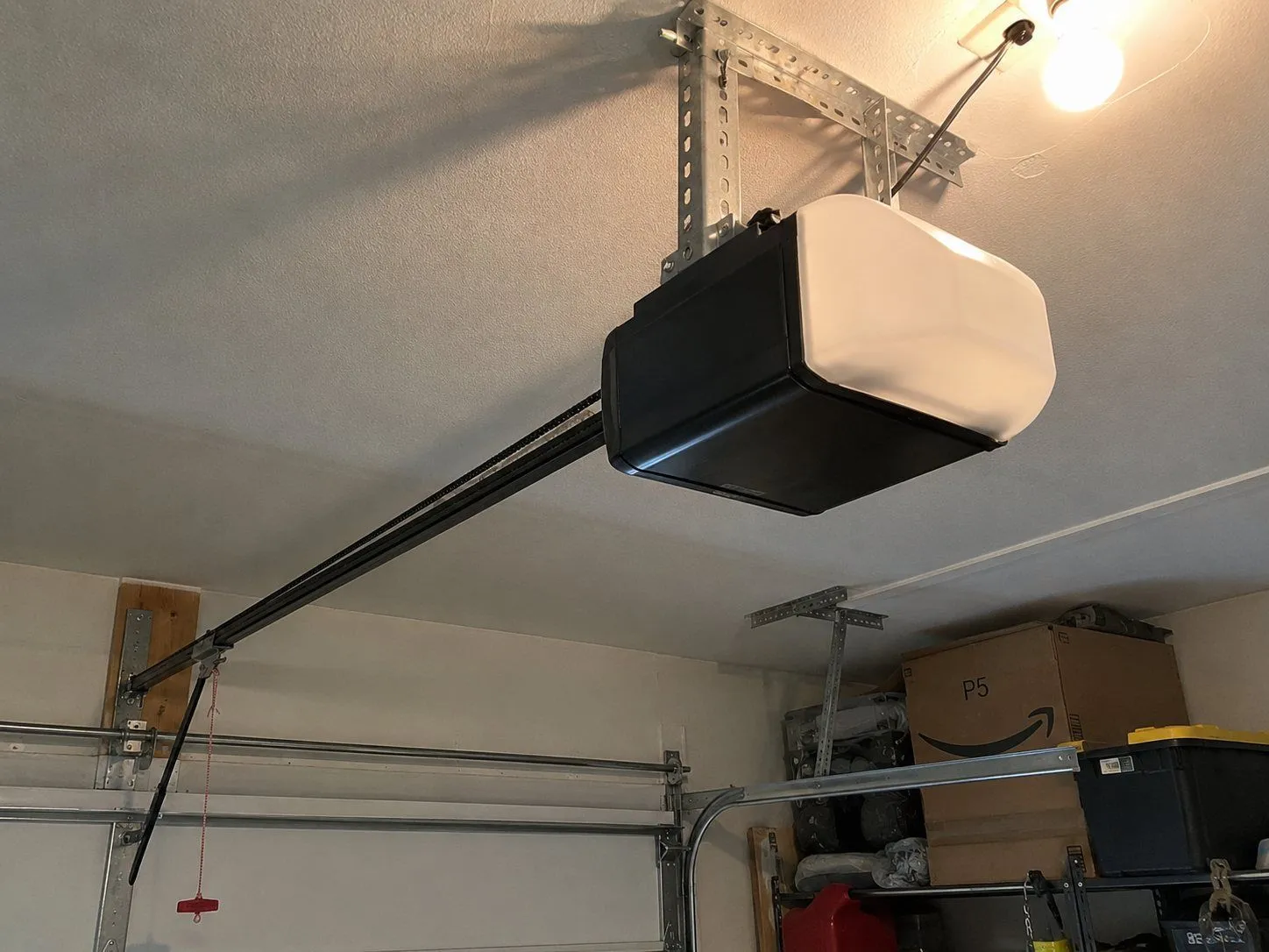 Repaired garage door